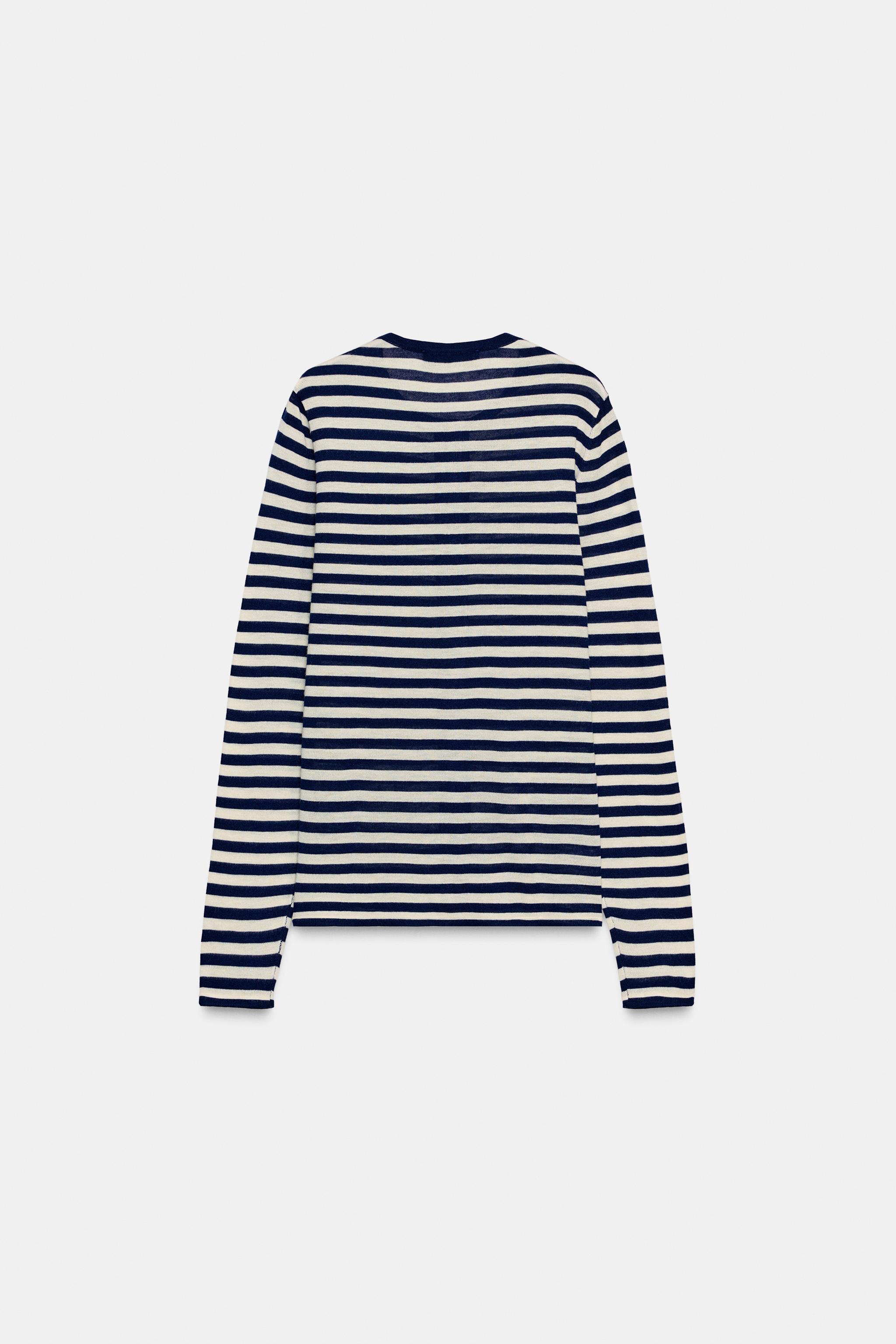 GILET EN MAILLE RAYURES